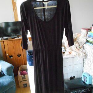 MATILDA JANE DARK PURPLE 3/4 SLEEVE DRESS-WOMEN'S SIZE MEDIUM